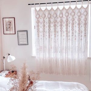 🆕Modern BÖHÖ Soul Embellish’s Handwoven Macrame Curtain/Tapestry/Photo Backdrop